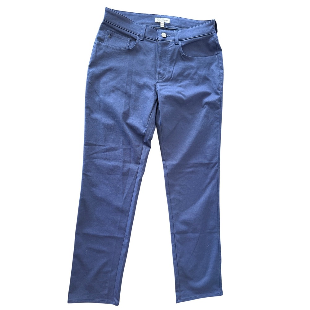 Peter Millar EB66 Performance 5-Pocket Pants Mens 30x30 Navy Blue Golf Stretch